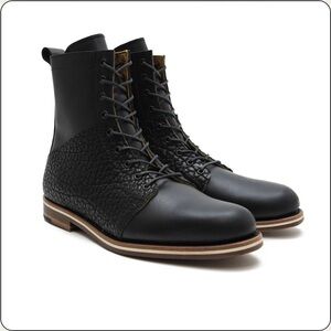 Men’s Leo Helms boots sz 10 Black Leather